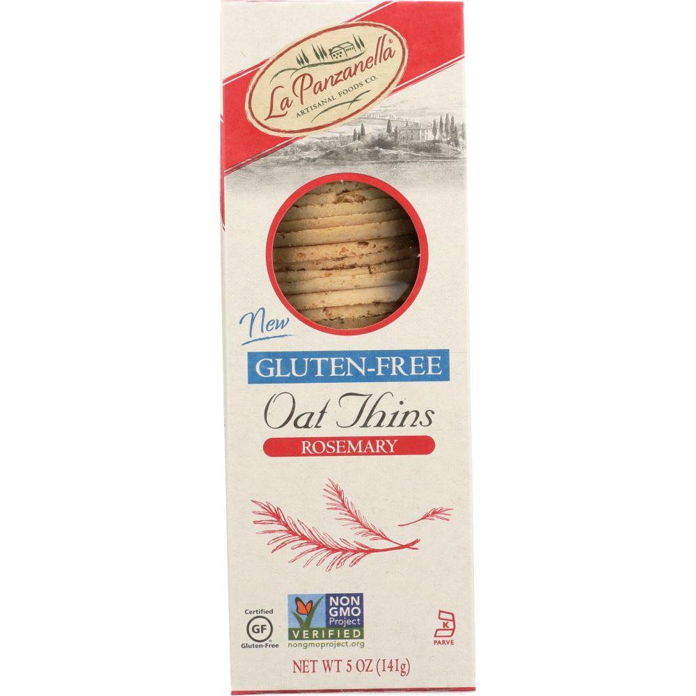 LA PANZANELLA: Gluten Free Rosemary Oat Thins, 5 oz - #tag1# - #tag2#