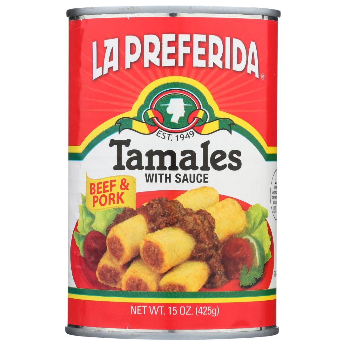 LA PREFERIDA: Beef Pork Tamales, 15 oz - #tag1# - #tag2#