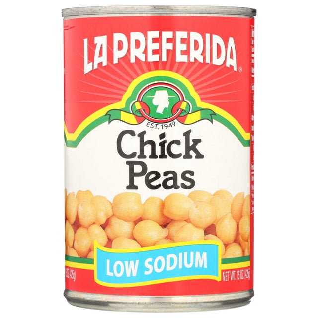 LA PREFERIDA: Low Sodium Chick Peas Beans, 15 oz - Sunshine Co Op. - #tag1# - #tag2# - #tag3# - #tag4#