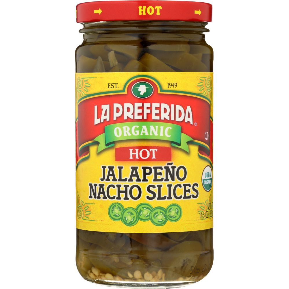 LA PREFERIDA: Organic Jalapeno Nacho Slices Hot, 11.5 oz - #tag1# - #tag2#