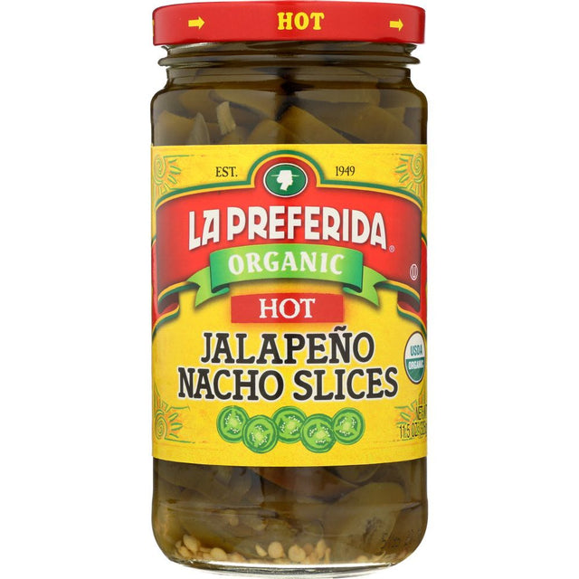 LA PREFERIDA: Organic Jalapeno Nacho Slices Hot, 11.5 oz - #tag1# - #tag2#