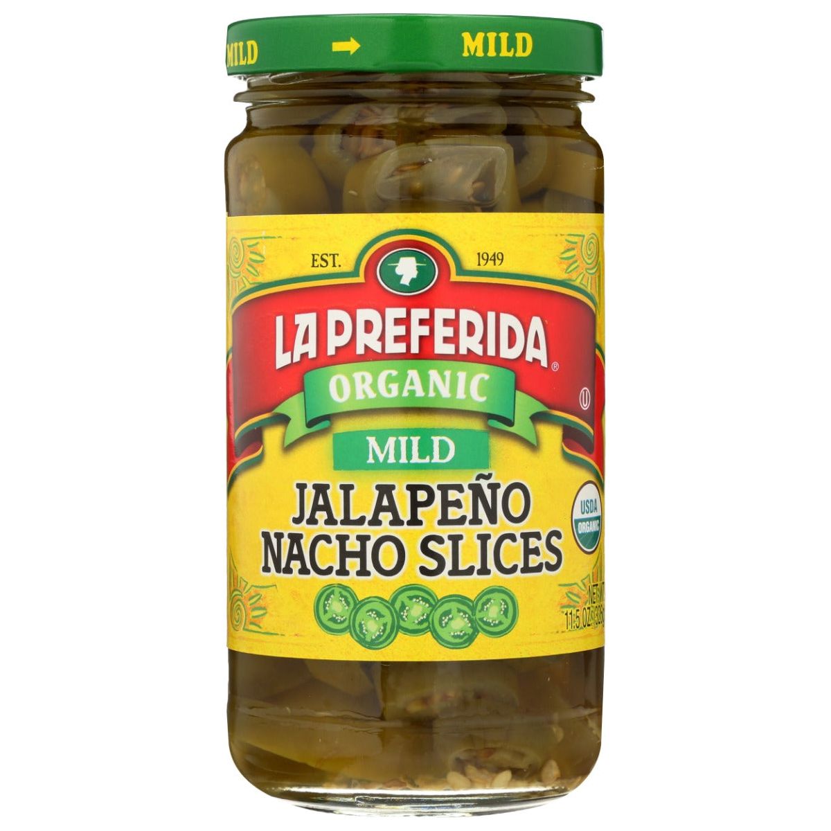 LA PREFERIDA: Organic Mild Jalapeno Nacho Slices, 11.5 oz - #tag1# - #tag2#