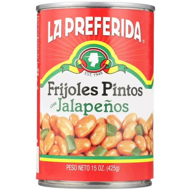 LA PREFERIDA: Pinto Beans With Jalapeno, 15 oz - #tag1# - #tag2#