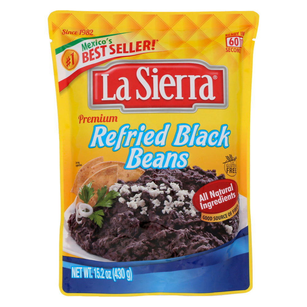 LA SIERRA: Beans Black Pouch, 15.2 OZ - #tag1# - #tag2#