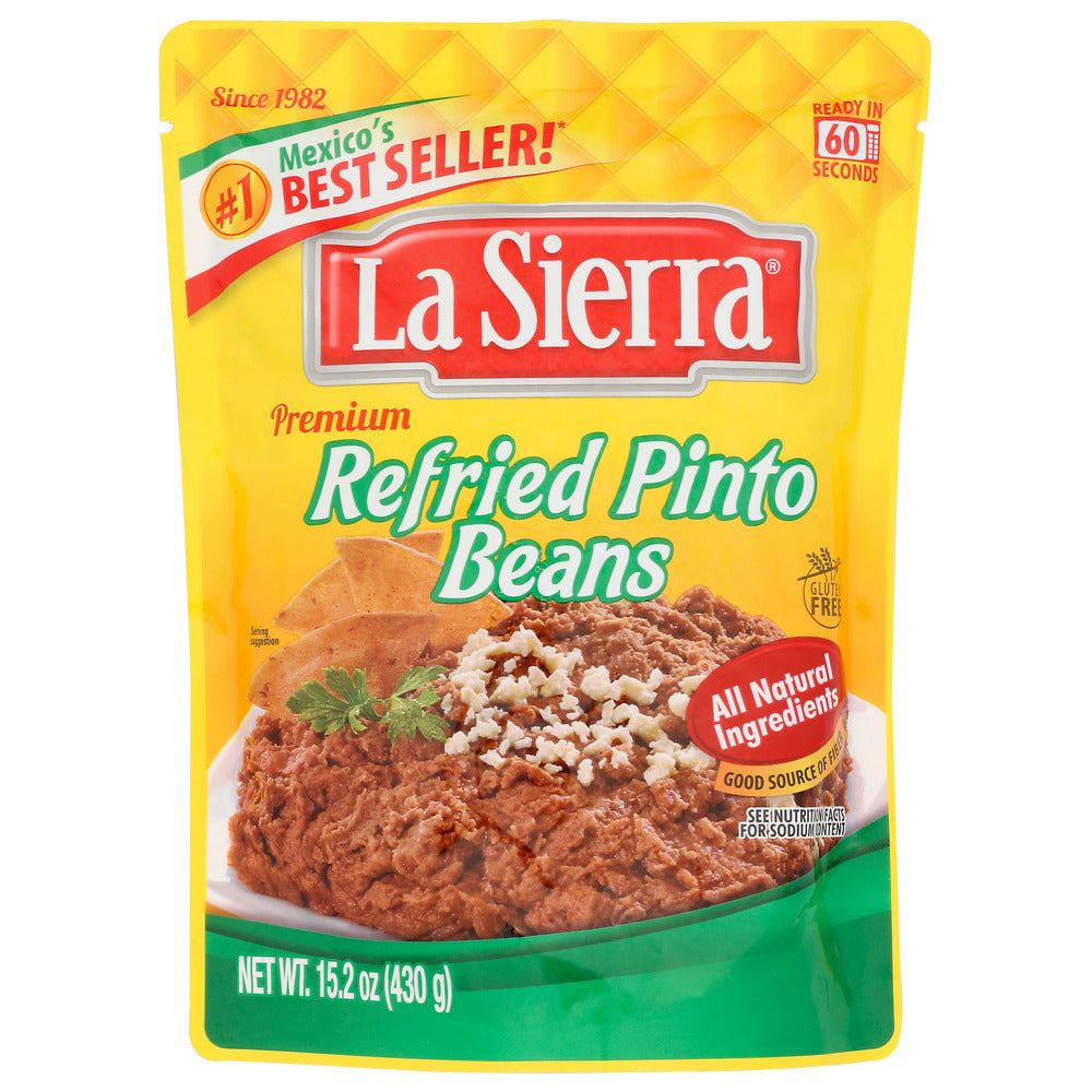 LA SIERRA: Beans Pinto Refried Pouch, 15.2 OZ - #tag1# - #tag2#