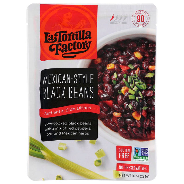 LA TORTILLA FACTORY: Beans Black Mex Styl, 10 oz - #tag1# - #tag2#