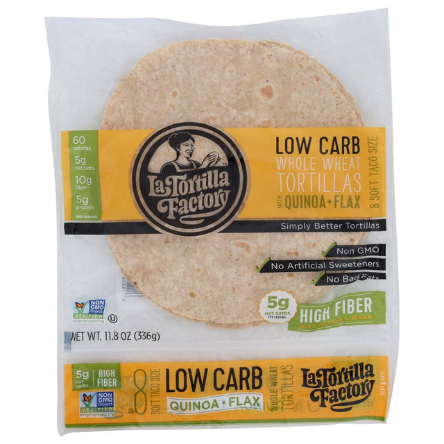 LA TORTILLA FACTORY: Low Carb Whole Wheat Tortillas, 11.8 oz - #tag1# - #tag2#
