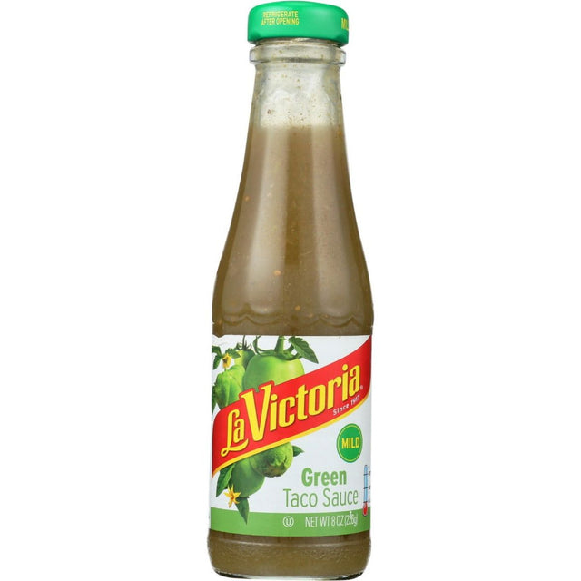 LA VICTORIA: Sauce Taco Green Mild, 8 oz - Sunshine Co Op. - #tag1# - #tag2# - #tag3# - #tag4#