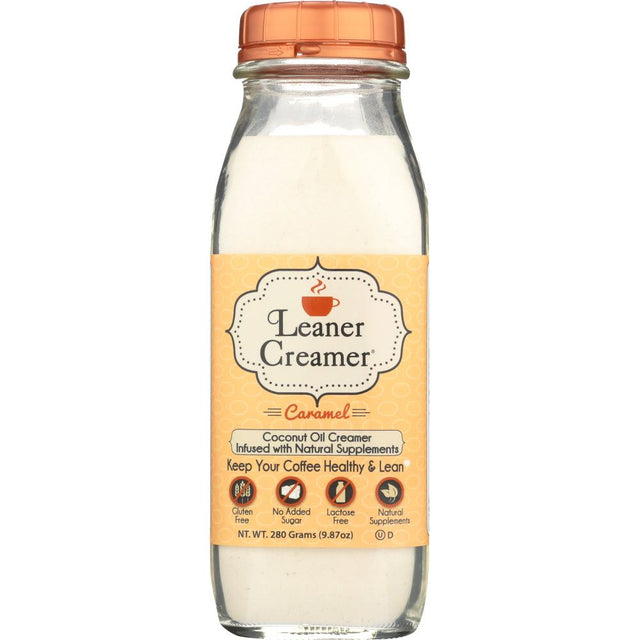 LEANER CREAMER: Creamy Caramel Creamer, 9.87 oz - #tag1# - #tag2#