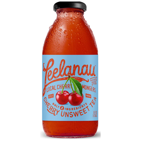 LEELANAU: Tea Cherry Unsweet Rtd, 16 fo - #tag1# - #tag2#