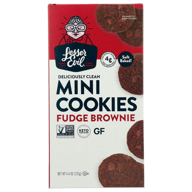 LESSER EVIL: Cookie Fudge Brownie, 4.4 oz - #tag1# - #tag2#