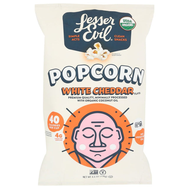 LESSER EVIL: Organic White Cheddar Popcorn, 5 oz - #tag1# - #tag2#