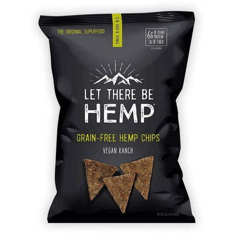 LET THERE BE HEMP: Vegan Ranch Grain Free Hemp Chips, 5 oz - #tag1# - #tag2#