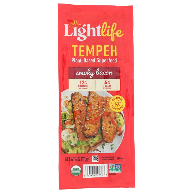 LIGHTLIFE: Organic Smoky Tempeh Strips Fakin' Bacon, 6 oz - #tag1# - #tag2#