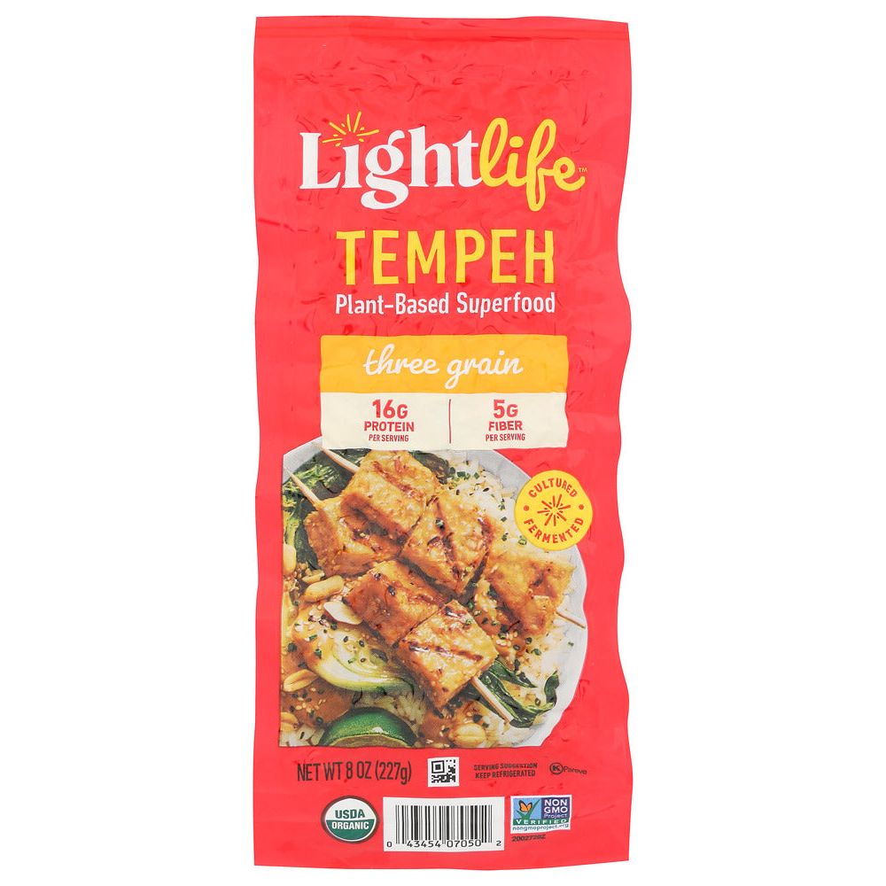 LIGHTLIFE: Organic Three Grain Tempeh, 8 oz - #tag1# - #tag2#