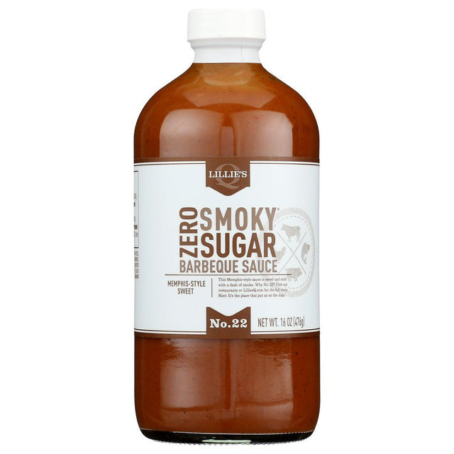 LILLIES Q: Sauce Smoky Zero Sugar, 16 OZ - #tag1# - #tag2#