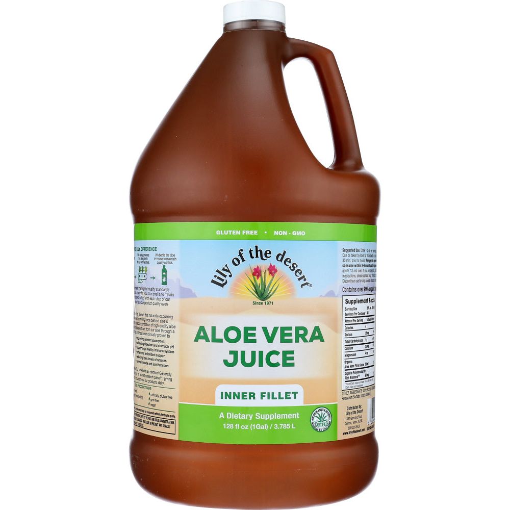 LILY OF THE DESERT: Aloe Vera Juice Inner Fillet, 128 oz - #tag1# - #tag2#