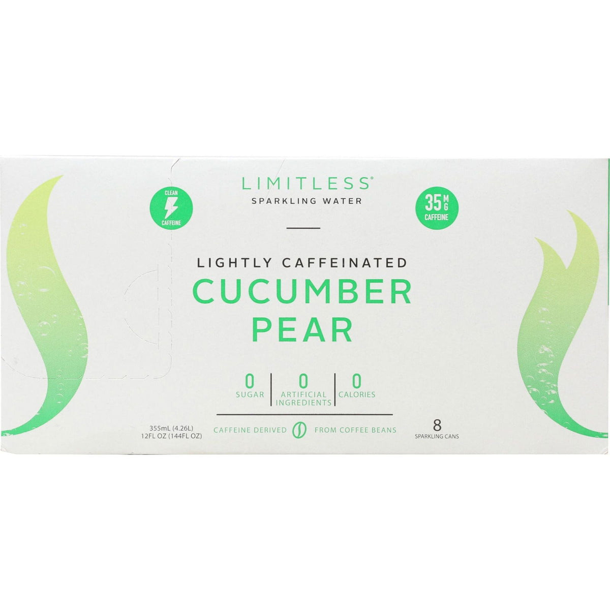 LIMITLESS: Cucumber Pear Sparkling Water 8 Pk, 96 fo - #tag1# - #tag2#