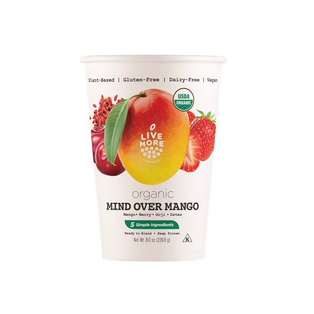 LIVE MORE ORGANICS: Smoothie Cup Mango, 8 oz - #tag1# - #tag2#