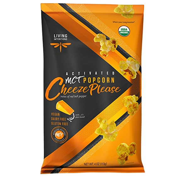 LIVING INTENTIONS: Cheeze Please MCT Popcorn, 4 oz - #tag1# - #tag2#