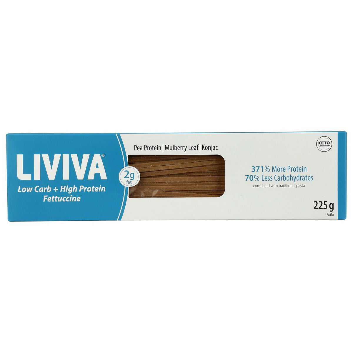 LIVIVA: Low Carb Keto Fettuccine Pasta, 7.05 oz - #tag1# - #tag2#