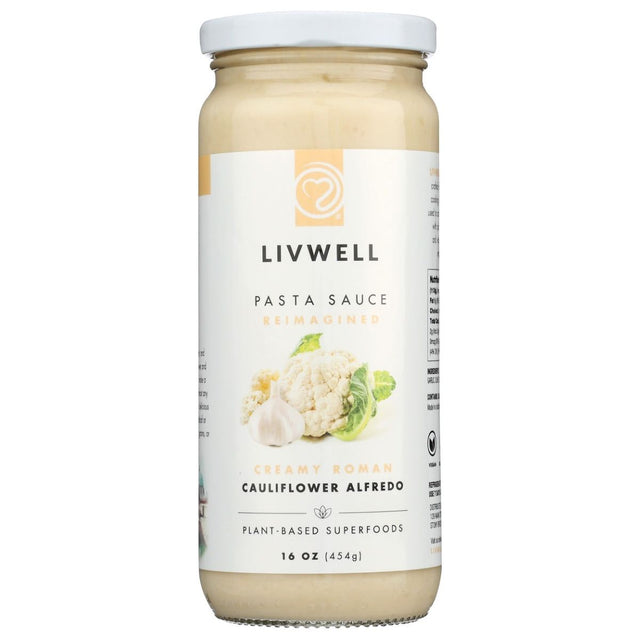 LIVWELL FOODS: Roman Cauliflower Alfredo Sauce, 16 oz - #tag1# - #tag2#