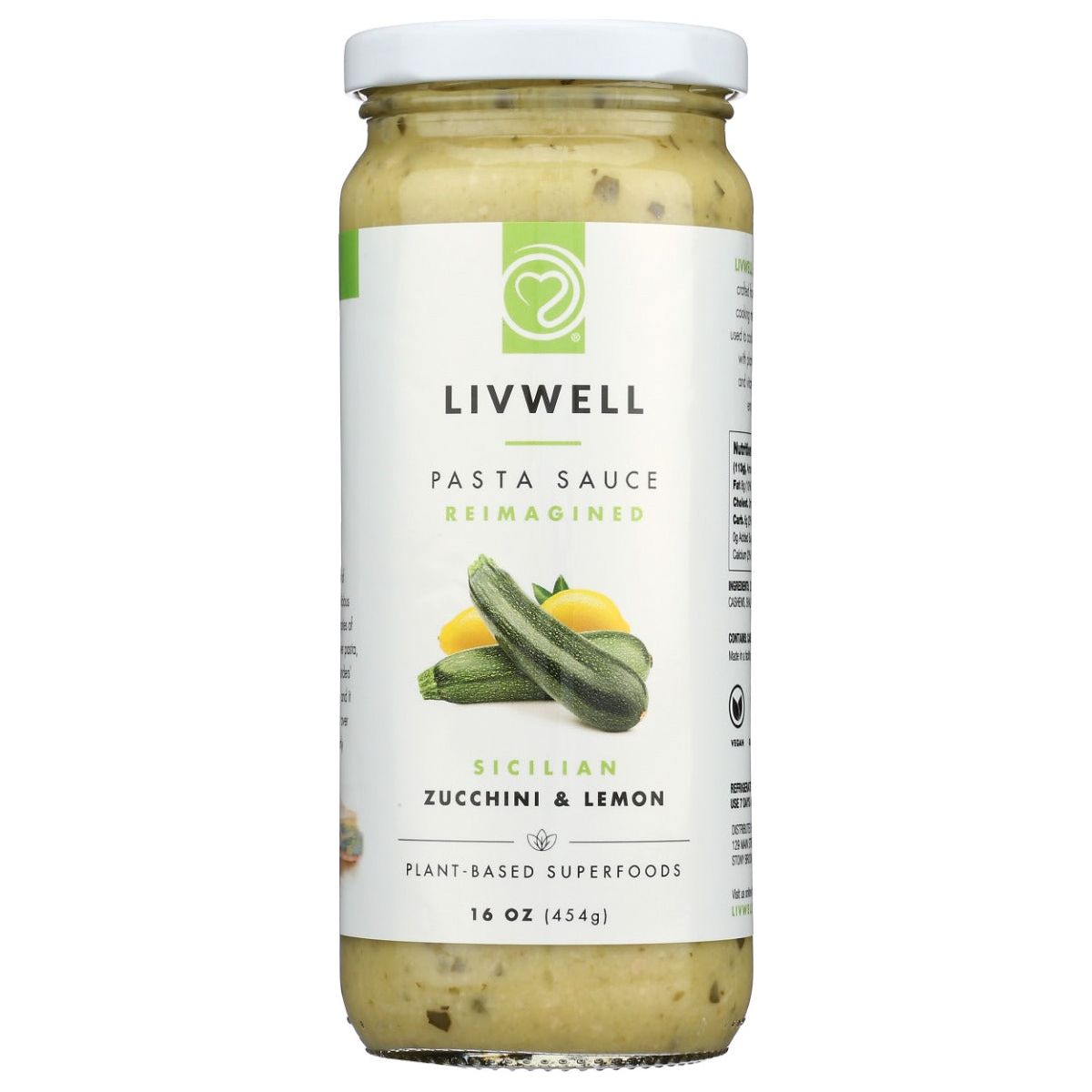 LIVWELL FOODS: Sicilian Zucchini and Lemon Sauce, 16 oz - #tag1# - #tag2#