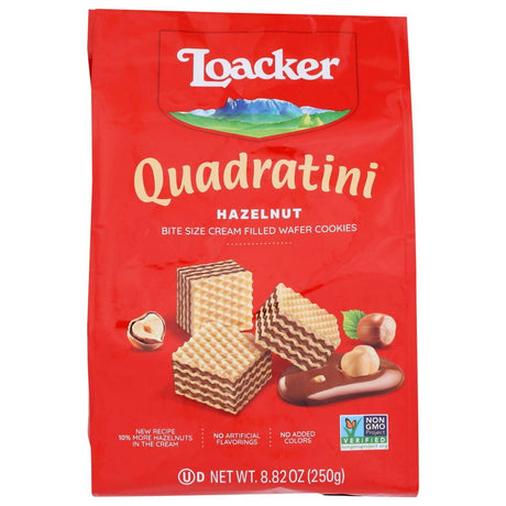 LOACKER: Quadratini Hazelnut Wafers, 8.82 oz - Sunshine Co Op. - #tag1# - #tag2# - #tag3# - #tag4#