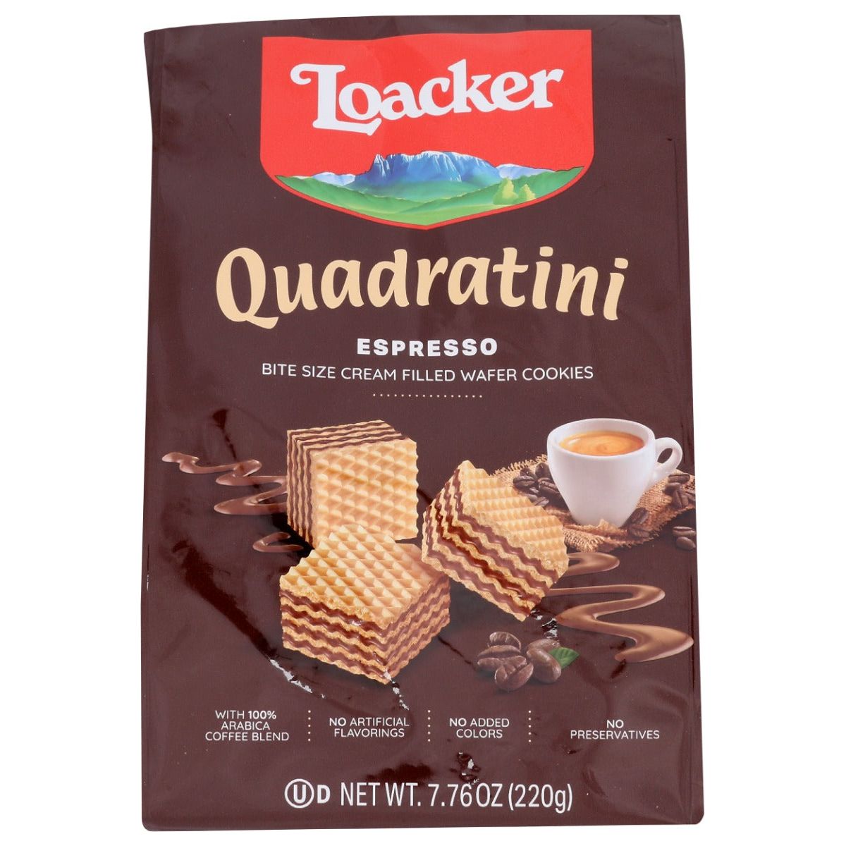 LOACKER: Wafer Qudrtni Esprsso 220G, 7.76 oz - #tag1# - #tag2#