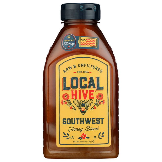 LOCAL HIVE: Raw and Unfiltered Southwest Honey, 16 oz - #tag1# - #tag2#