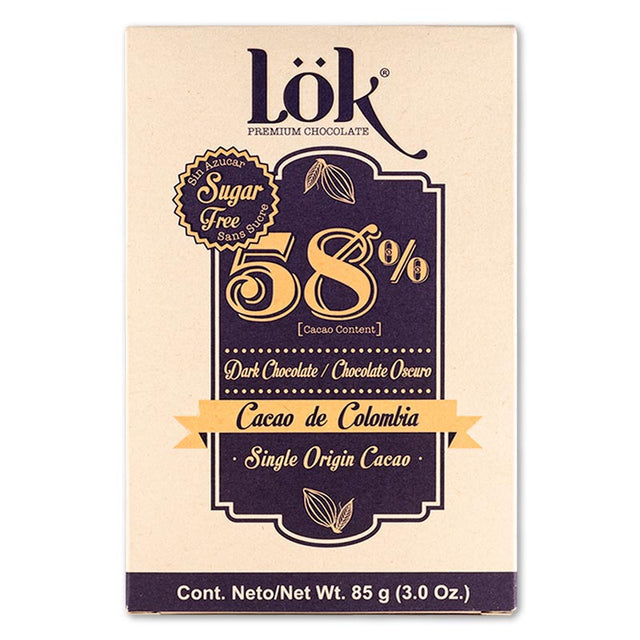 LOK FOODS: Bar Choc Drk 58 Pct Ccao Sf, 3 oz - #tag1# - #tag2#