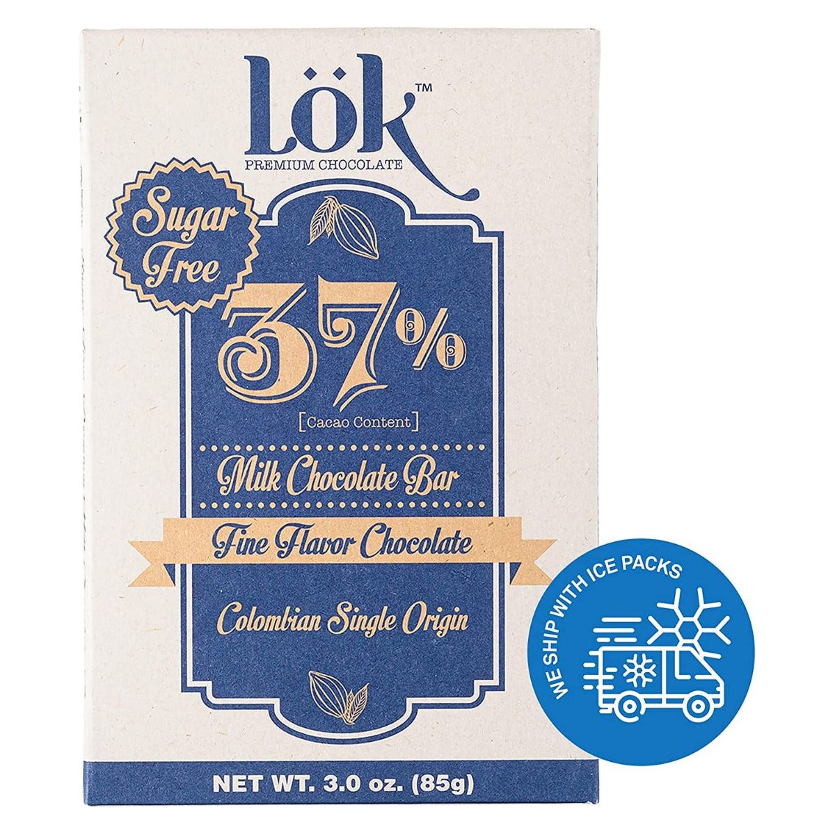 LOK FOODS: Bar Choc Mlk 37 Pct Ccao Sf, 3 oz - #tag1# - #tag2#
