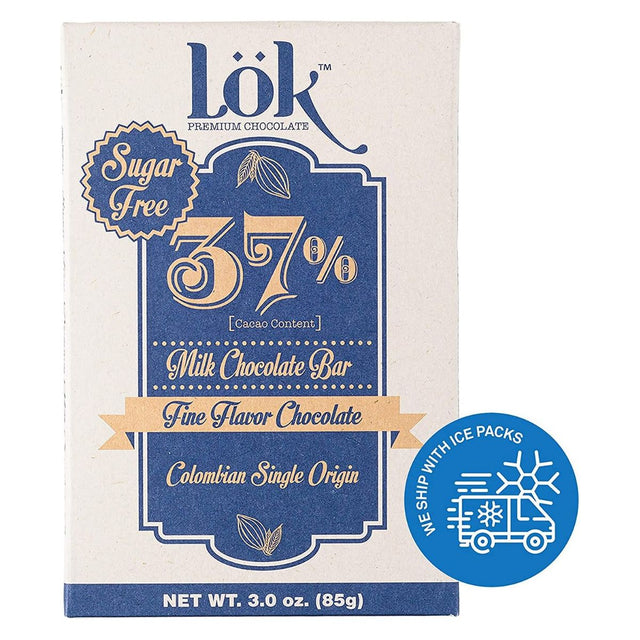 LOK FOODS: Bar Choc Mlk 37 Pct Ccao Sf, 3 oz - #tag1# - #tag2#