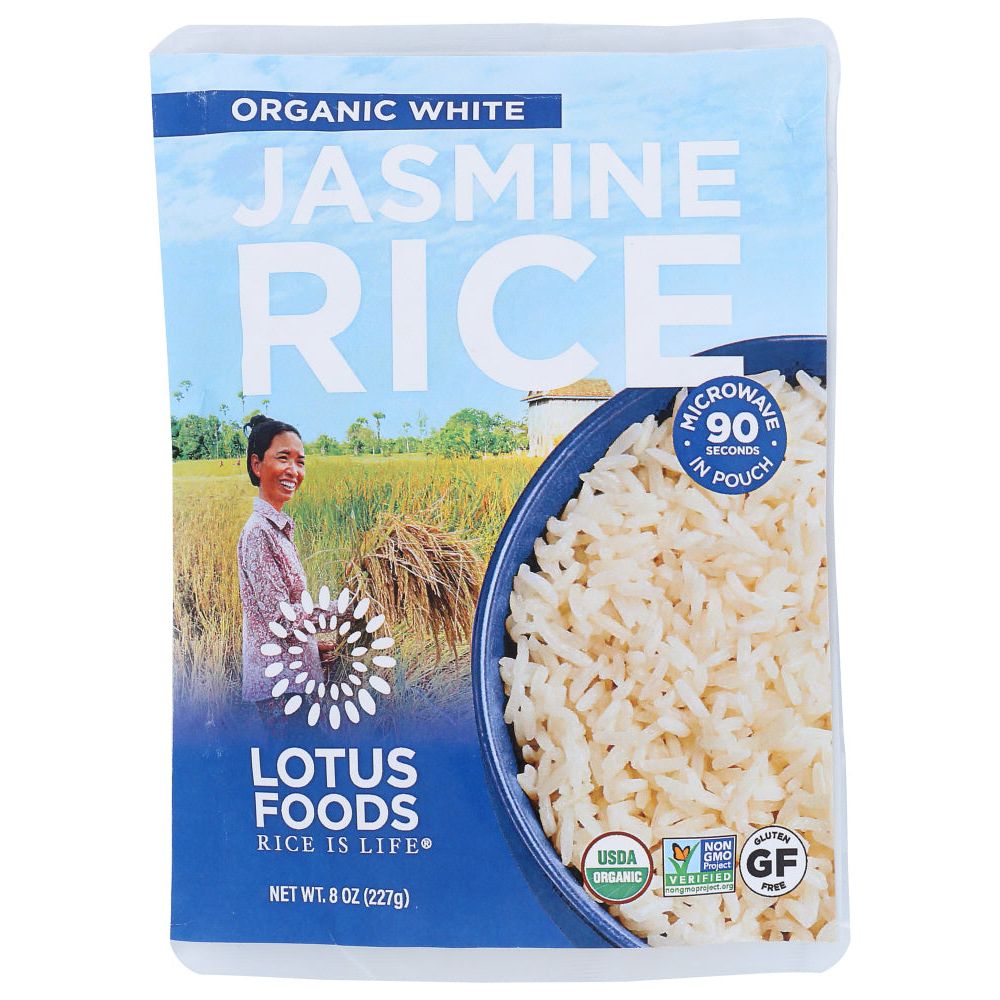 LOTUS FOODS: Rice Jasmine White Org, 8 oz - #tag1# - #tag2#