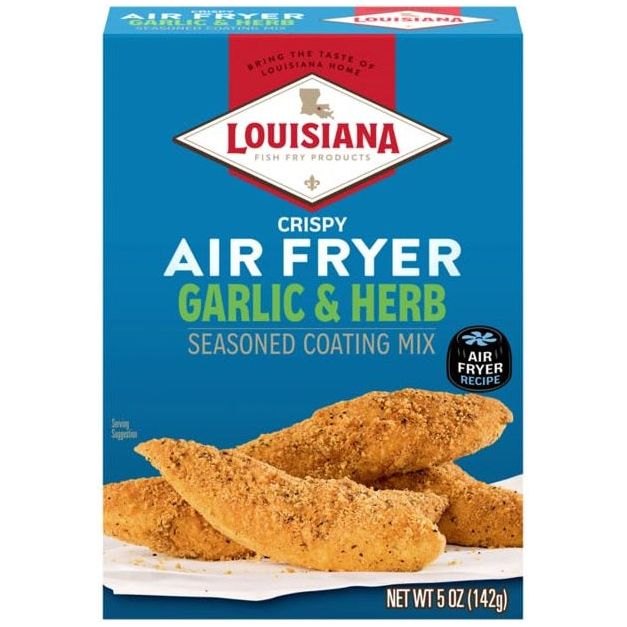 LOUISIANA FISH FRY: Mix Air Fry Garlic and Herb Coating, 5 oz - #tag1# - #tag2#