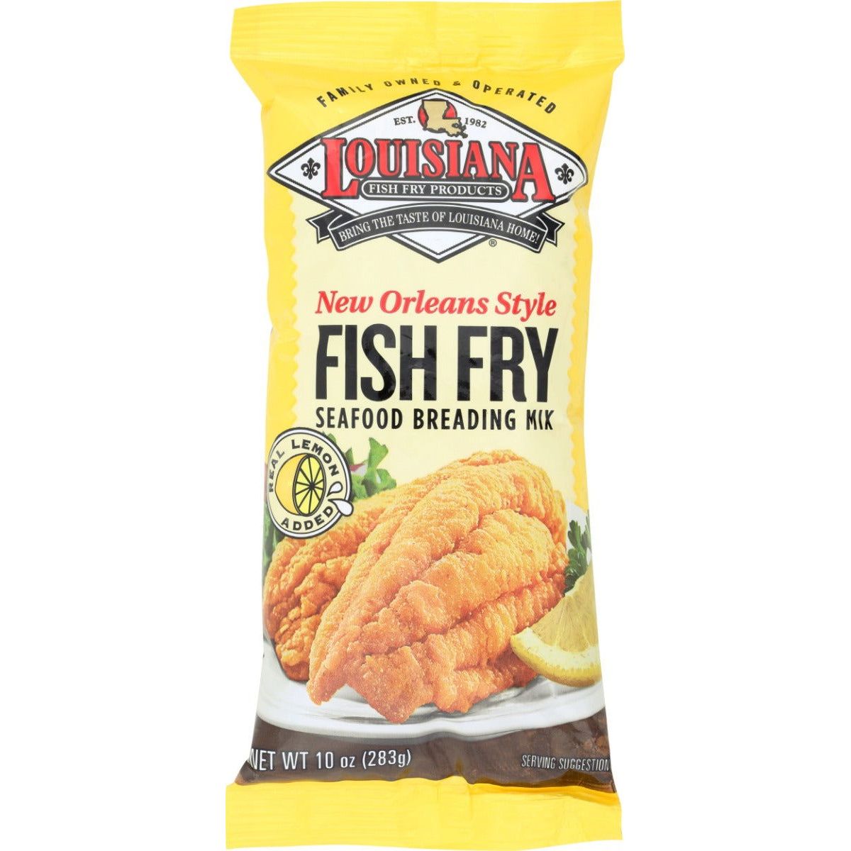 LOUISIANA FISH FRY: New Orleans Style Lemon Fish Fry, 10 oz - Sunshine Co Op. - #tag1# - #tag2# - #tag3# - #tag4#