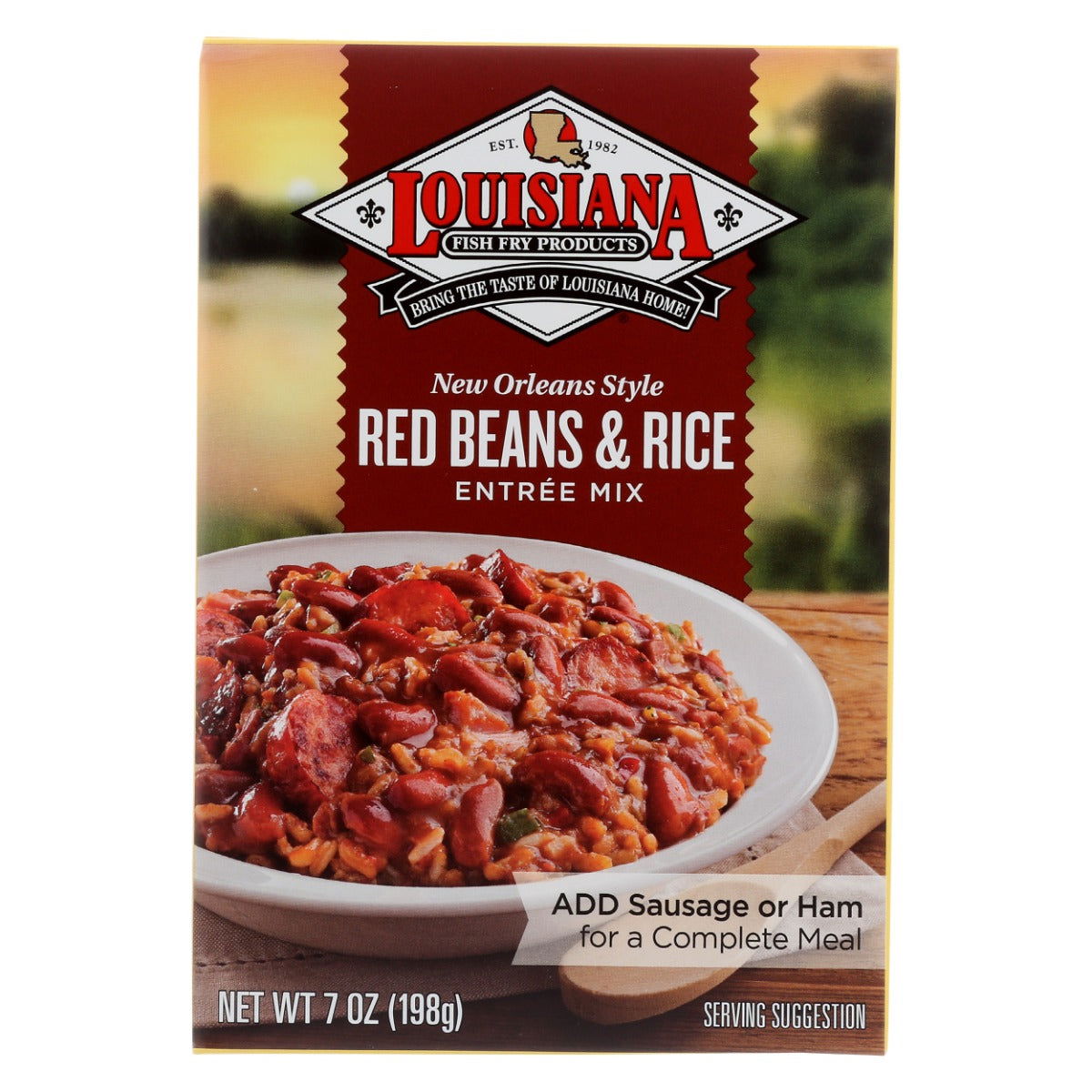 LOUISIANA FISH FRY: Red Beans and Rice Mix Box, 7 oz - Sunshine Co Op. - #tag1# - #tag2# - #tag3# - #tag4#