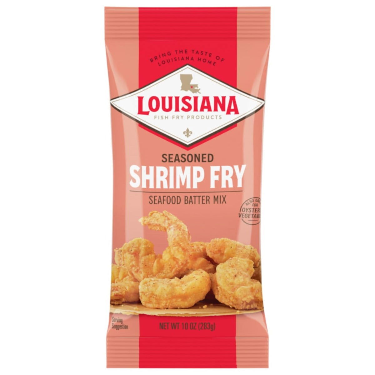 LOUISIANA FISH FRY: Seafood Batter Mix Seasoned Crispy Shrimp Fry, 10 oz - Sunshine Co Op. - #tag1# - #tag2# - #tag3# - #tag4#