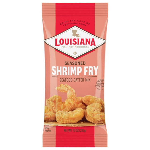 LOUISIANA FISH FRY: Seafood Batter Mix Seasoned Crispy Shrimp Fry, 10 oz - Sunshine Co Op. - #tag1# - #tag2# - #tag3# - #tag4#