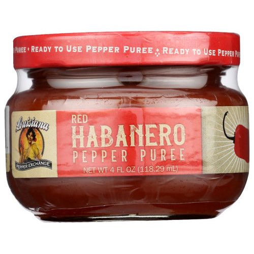 LOUISIANA PEPPER EXCHANGE: Puree Red Habanero, 4 OZ - #tag1# - #tag2#