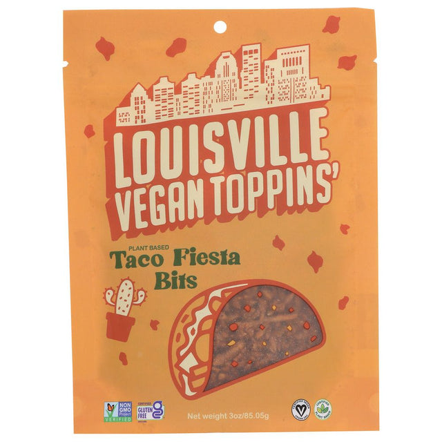 LOUISVILLE VEGAN JERKY: Taco Fiesta Bits Toppins, 3 OZ - #tag1# - #tag2#
