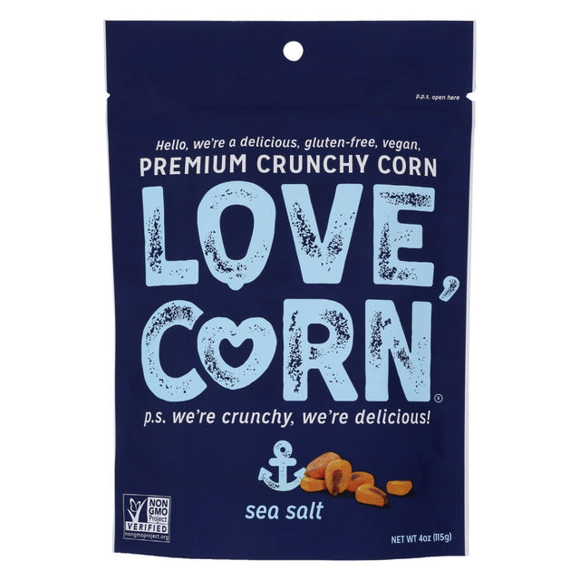 LOVE CORN: Sea Salt Crunchy Corn, 4 oz - #tag1# - #tag2#