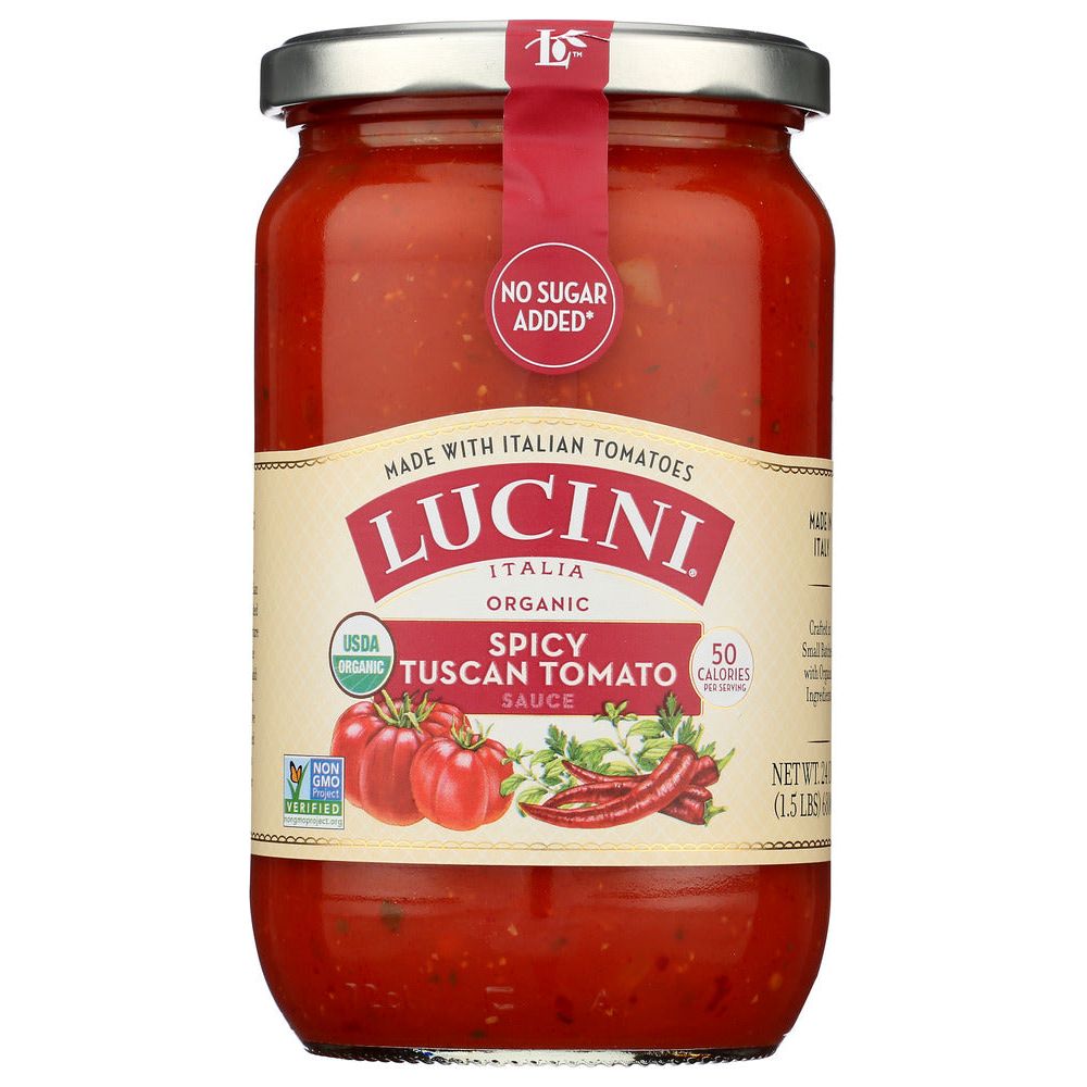 LUCINI: Italia Tomato Sauce Spicy Tuscan, 25.5 oz - #tag1# - #tag2#