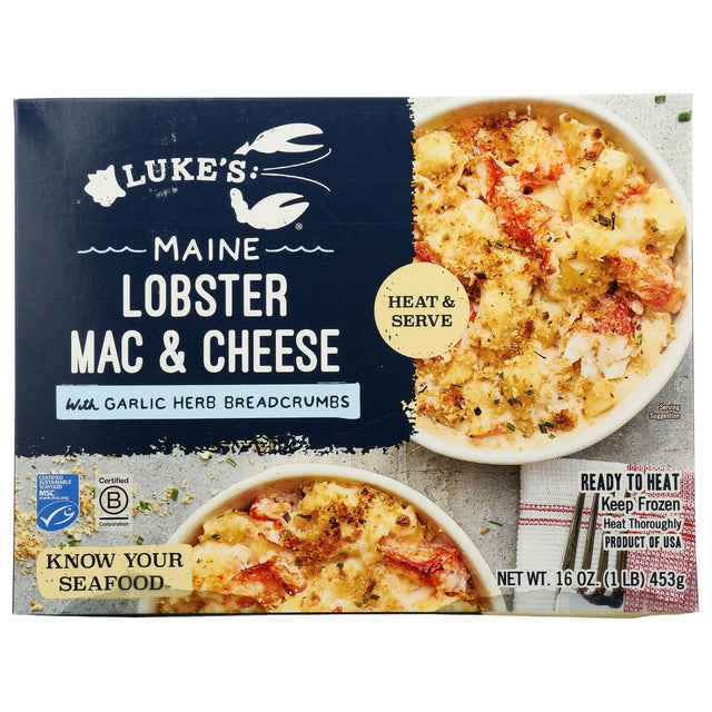 LUKES LOBSTER: Mac Cheese Maine Lobster, 16 oz - #tag1# - #tag2#