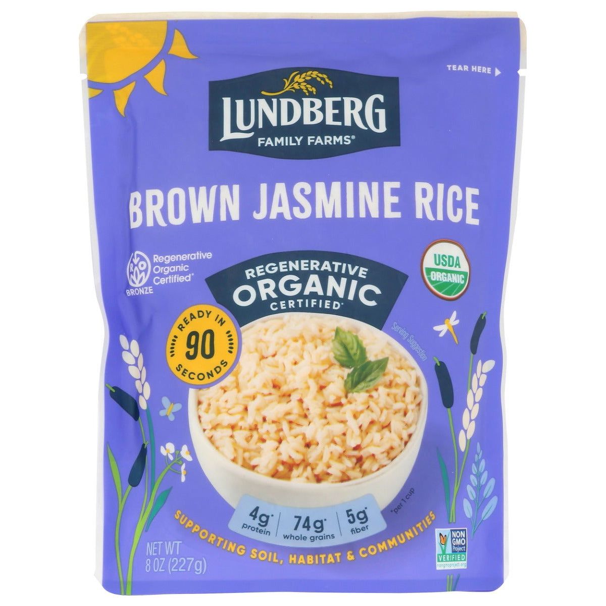 LUNDBERG: Brown Jasmine Thai Hom Mali Rice, 8 oz - Sunshine Co Op. - #tag1# - #tag2# - #tag3# - #tag4#