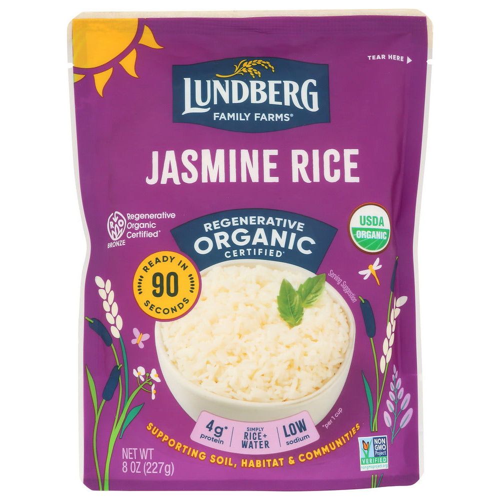 LUNDBERG: White Jasmine Thai  Hom Mali Rice, 8 oz - Sunshine Co Op. - #tag1# - #tag2# - #tag3# - #tag4#