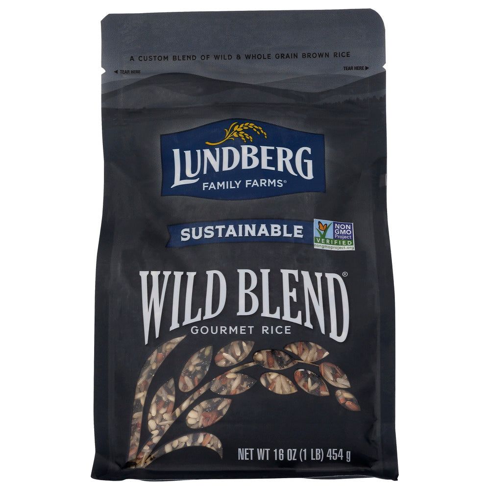 LUNDBERG: Wild Blend Wild and Whole Grain Brown Rice, 1 lb - #tag1# - #tag2#