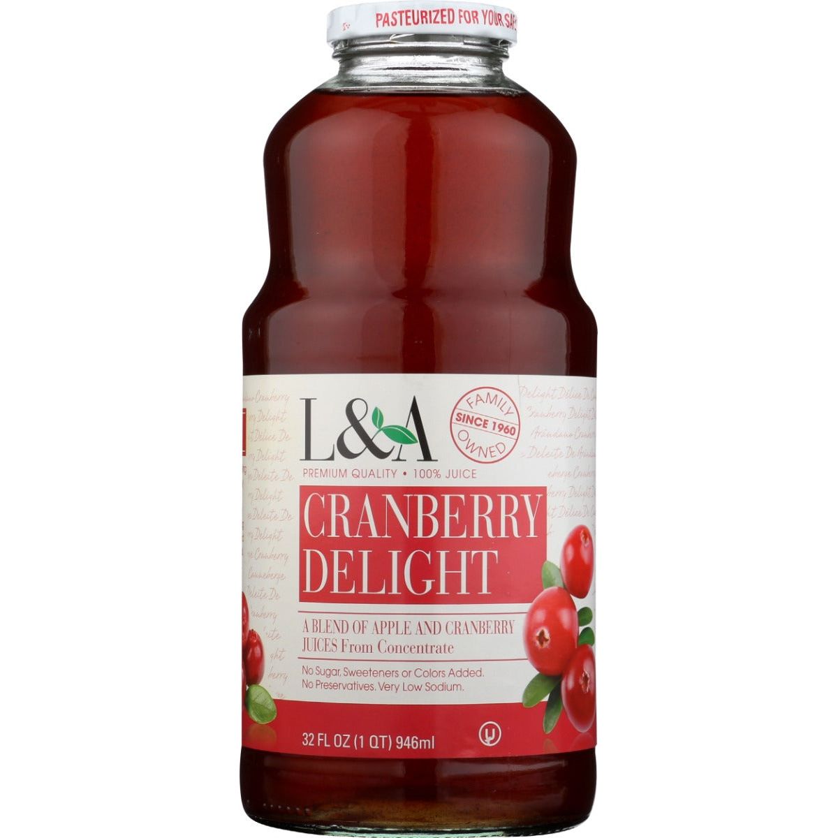 L & A JUICE: Cranberry Delight Juice, 32 fo - #tag1# - #tag2#