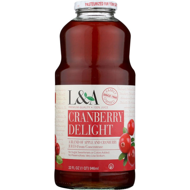 L & A JUICE: Cranberry Delight Juice, 32 fo - #tag1# - #tag2#