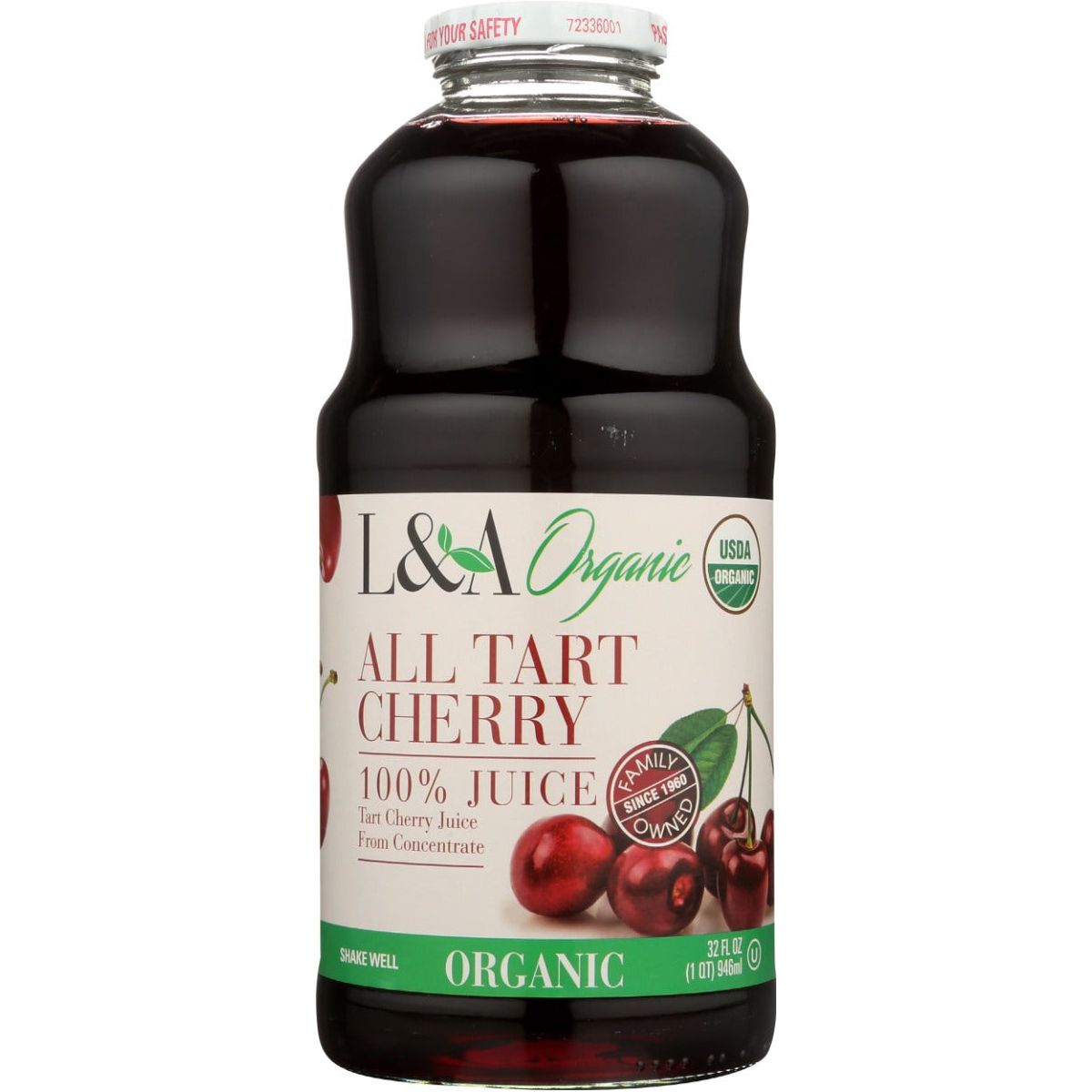 L & A JUICE: Organic All Tart Cherry Juice, 32 oz - #tag1# - #tag2#